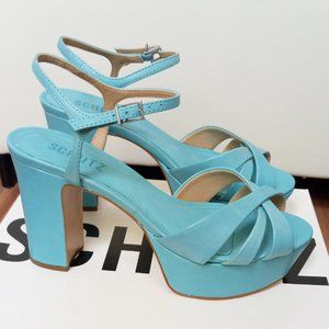 Schutz Keefa River Acqua Sandals Sexy Comfortable Platform